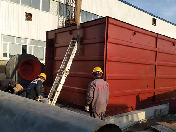 內蒙古中拓鋁業項目中頻爐高溫除塵器